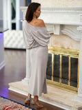 Faux Wrap Pleated Skirt