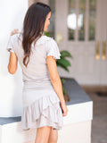 Spiral Ruffle Top