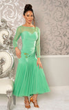 Long Ruched Sweetheart Ballroom Dress