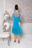 Short Ruched Sweetheart Ballroom Dress