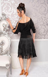 Blouson Fringe Dress