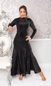 Long Angelica Ballroom Dance Dress