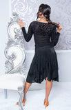 Short Velvet Wave Dance Skirt