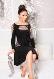 Horizontal Stone Stripe Ballroom Dance Top
