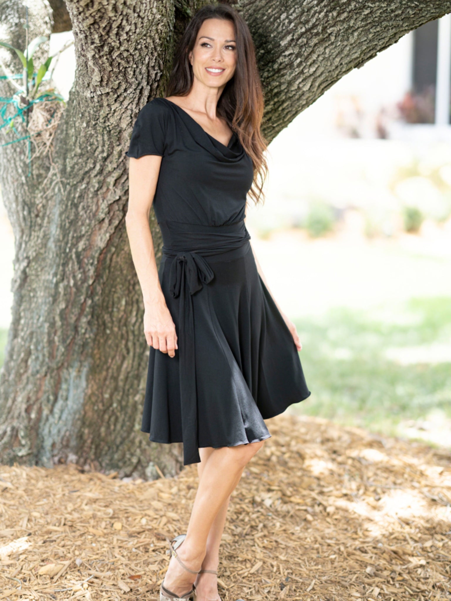 The Dancer's Boutique 'Simple Sun Dress with Built in Shorts' Large / Black The Dancer's Boutique 'Simple Sun Dress with Built in Shorts' Large / Black